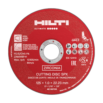 Отрезной диск из нержавеющей стали Hilti AC-D SPX 125x1.0 25шт