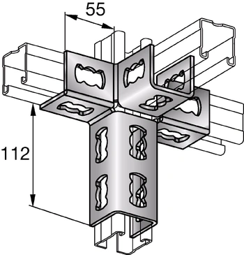 MQV-4/3 D Угловой соединитель HILTI