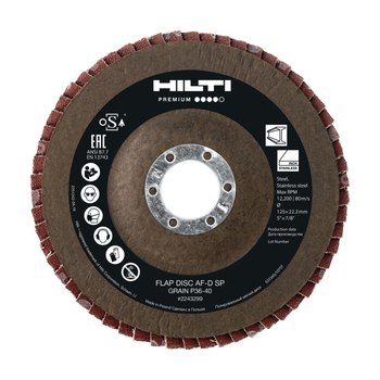 Лепестковый шлифовальный диск Hilti AF-D 125 P60 FT SP 10шт