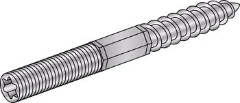 Оцинкованная шпилька-шуруп для подвесов из стали 4.6 с головой Торкс HILTI