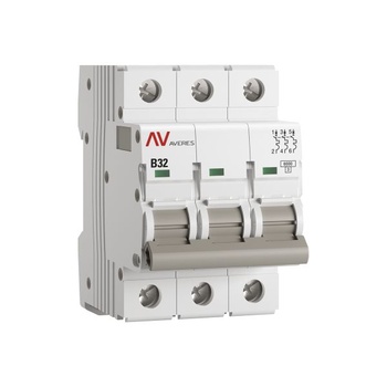 Выключатель автоматический AV-6 3P 32A (B) 6kA EKF AVERES