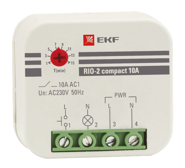 Импульсное реле RIO-2 compact 10А EKF PROxima (фото 1)