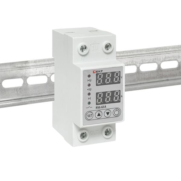 Реле напряжения и тока с дисп, RVb 63A EKF (фото 2)