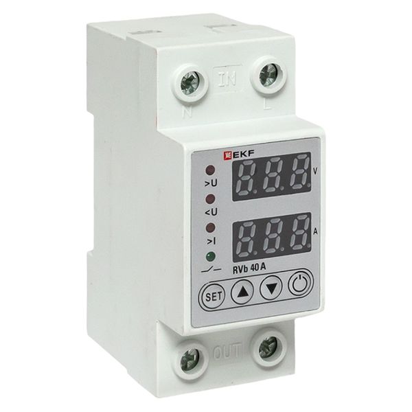 Реле напряжения и тока с дисп, RVb 40A EKF (фото 1)