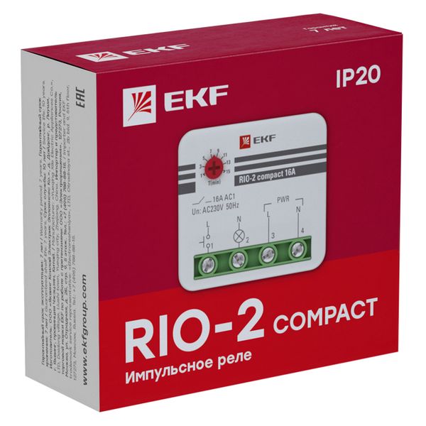 Импульсное реле RIO-2 compact 10А EKF PROxima (фото 2)